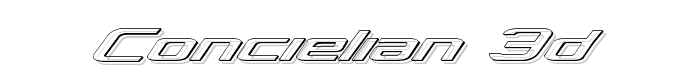 Concielian 3D font